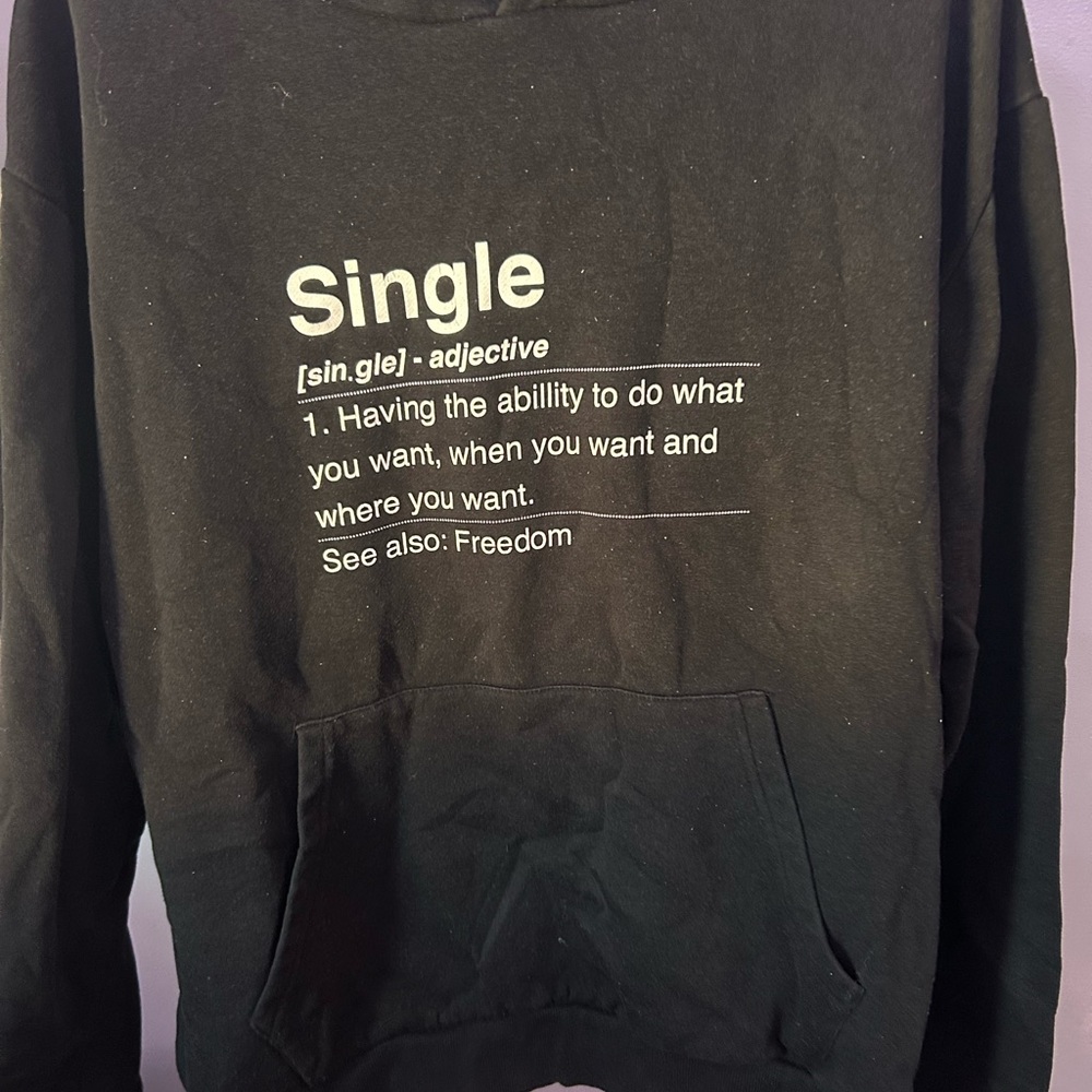 Black Graphic Hoodie